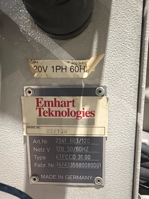 USED EMHART TEKNOLOGIES ETF12B