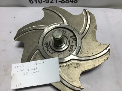 Flowserve DT51037A CF8M 9.75” 6 Vane Impeller SST Durco pump size: 13”
