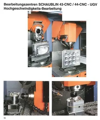 USED SCHAUBLIN 44 CNC X:520 - Y:520 - Z:420MM