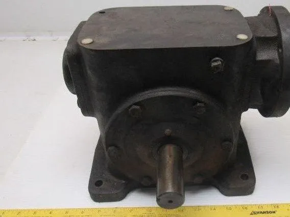 40:1 Ratio Dual Output Winch Gear Reducer C-Face Quill 1-3/8" Output Shaft