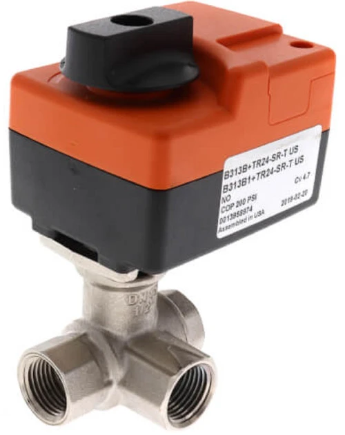 Belimo B313B+TR24-SR-T US Characterized Control Valve (CCV), 1/2", 3-Way, Cv 4.7 [New]