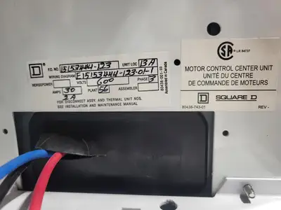 USED SQUARE D MODEL 6