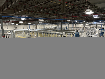 Stefani Evolution SSB Double-Sided Edgebander w/ Mahros Automatic Vacuum Loading & Unloading