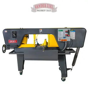 New | in-Stock DAKE JH10W1 Horizontal Band Saws Michigan US | Vander Ziel Machinery Sales #480274