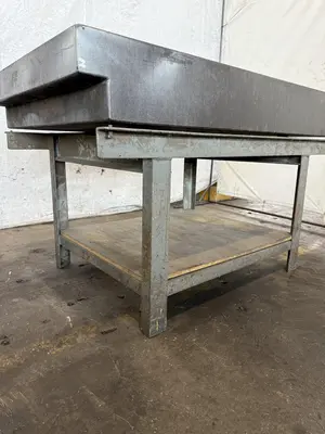 36" X 60" X 8" GRANITE SURFACE PLATE W/ STAND. STOCK # 0447325.