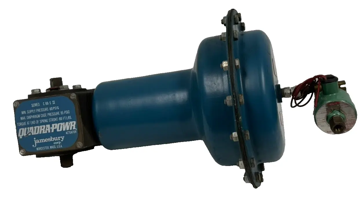 NEW JAMESBURY QUADRA-POWR C 60 S II PNEUMATIC ACTUATOR 65PSI C60SII