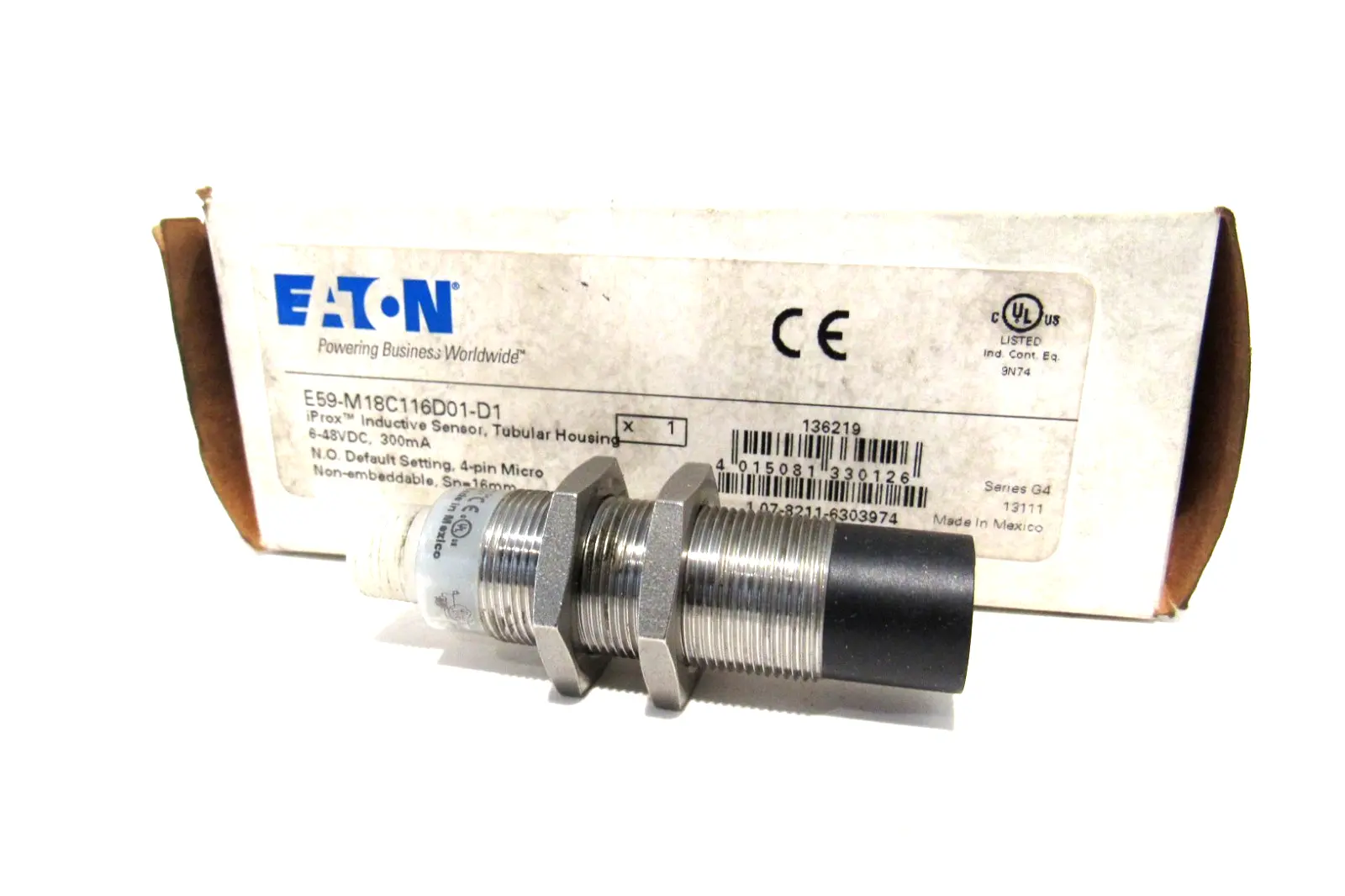 NEW EATON E59-M18C116D01-D1 INDUCTIVE SENSOR E59M18C116D01D1