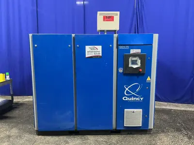 Used 2017 QUINCY COMPRESSOR QGV75 Rotary Screw & Sliding Vane Air Compressors Ohio US | HGR 24 #1446132