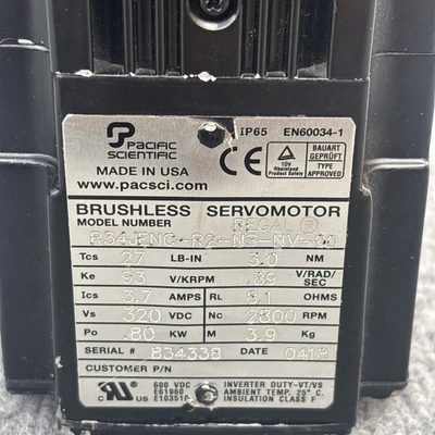 Used Pacific Scientific R34JENC-R2-NS-NV-00 Misc Industrial Equipment California US | Davliegogo LLC #1710141