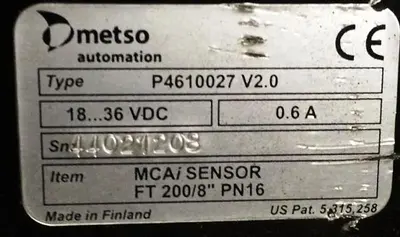 Metso MCAi Sensor 200 8 inch