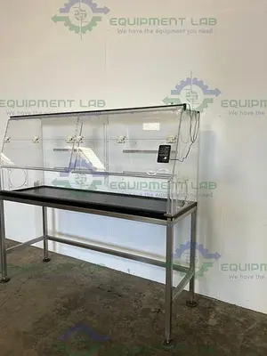 USED FLOW SCIENCES RK2600 6 FT VENTED BALANCE SAFETY ENCLOSURE W/ STAND