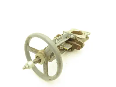 Rovalve S17-A  3" Stainless Knife Gate Valve Lug Style Rubber Seat Rising Stem