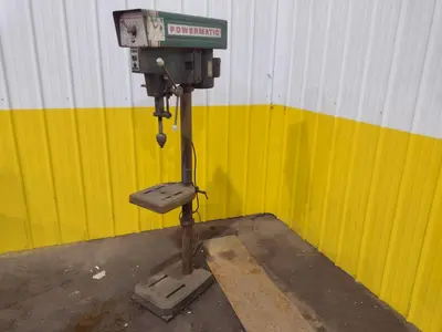 15" POWERMATIC MODEL #1150 SINGLE SPINDLE POWER DRILL PRESS: YOBRO #24294