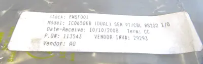 NEW AXXON RS232 2S1P PC CARD IC0650KB