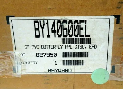 NEW HAYWARD BY140600EL BUTTERFLY VALVE 6"