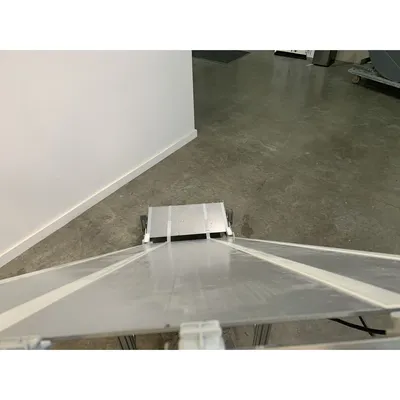 Used 22" Wide Stainless Steel Inclined Conveyor - No Belt [PART]