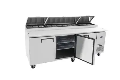 New | in-Stock Atosa New Atosa MPF8203GR 93'' Pizza Prep Table Food Prep Tables Illinois US | Falcon Restaurant Supply #1375335