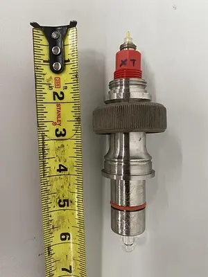 USED METTLER TOLEDO STAINLESS STEEL PH GLASS SENSOR PROBE