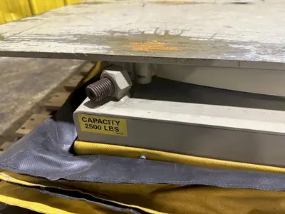 2500 LBS X 48" X 44" SOUTHWORTH MODEL #LS2.5-36 BACKSAVER  HYDRAULIC SCISSOR LIFT & TURN TABLE , 110V: STOCK #20509