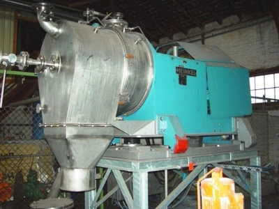 (2) Heinkel HF 600 Inverting Filter centrifuges, 316SS.