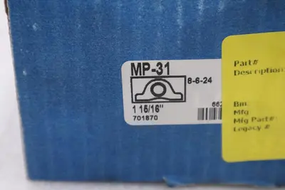 NEW OPEN BOX Sealmaster MP-31 Pillow Block Bearing Ball 1-15/16" Bore STK 5594CC