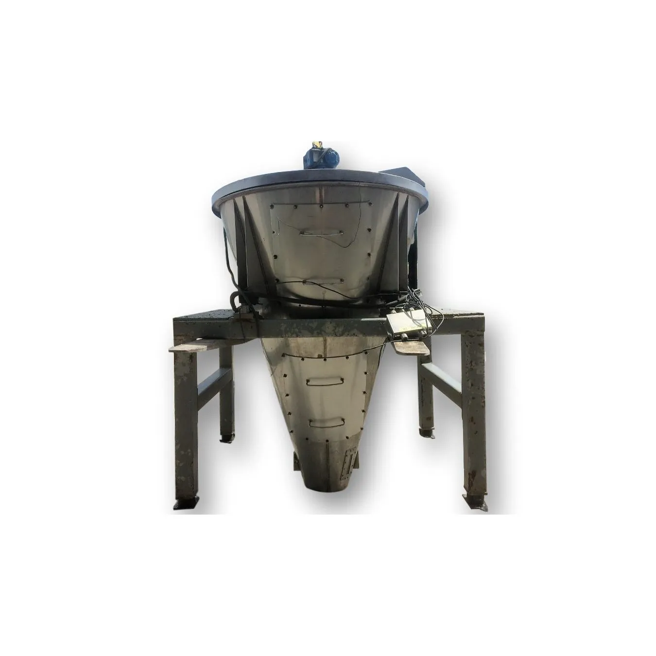 Used 35 cubic foot Stainless Steel Hopper / Mixer Weigh Bin