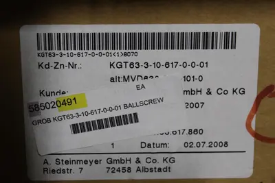 GROB-WERKE KGT63-3-10-617-0-0-01 SCREW | Levy Recovery Group (6)