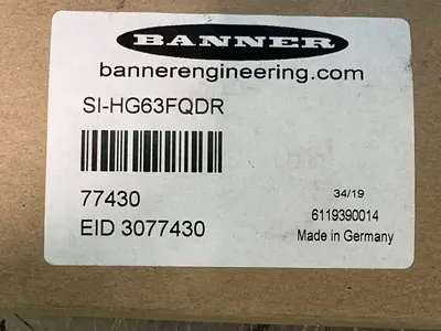 New | in-Stock BANNER SIHG63FQDR Relays & Switches Ohio US | HGR 24 #1316482