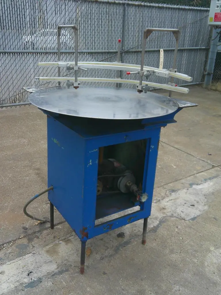 SPC9287  Accumulation Table 34" diameter rotary accumulation table Stainless Steel Contact Parts