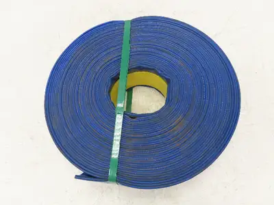 3" Layflat Blue PVC Water Delivery Irrigation Discharge Hose 100'