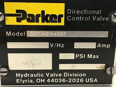 USED PARKER D3T1H21X4537