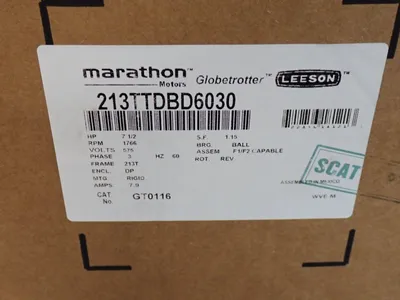 Used MARATHON MOTORS 213TTDBD6030 Motors (misc) Ohio US | HGR 24 #912653