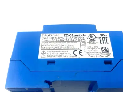 DRL60-24-1 | TDK-Lambda  Power Supply Module, Rail Mounted - Used