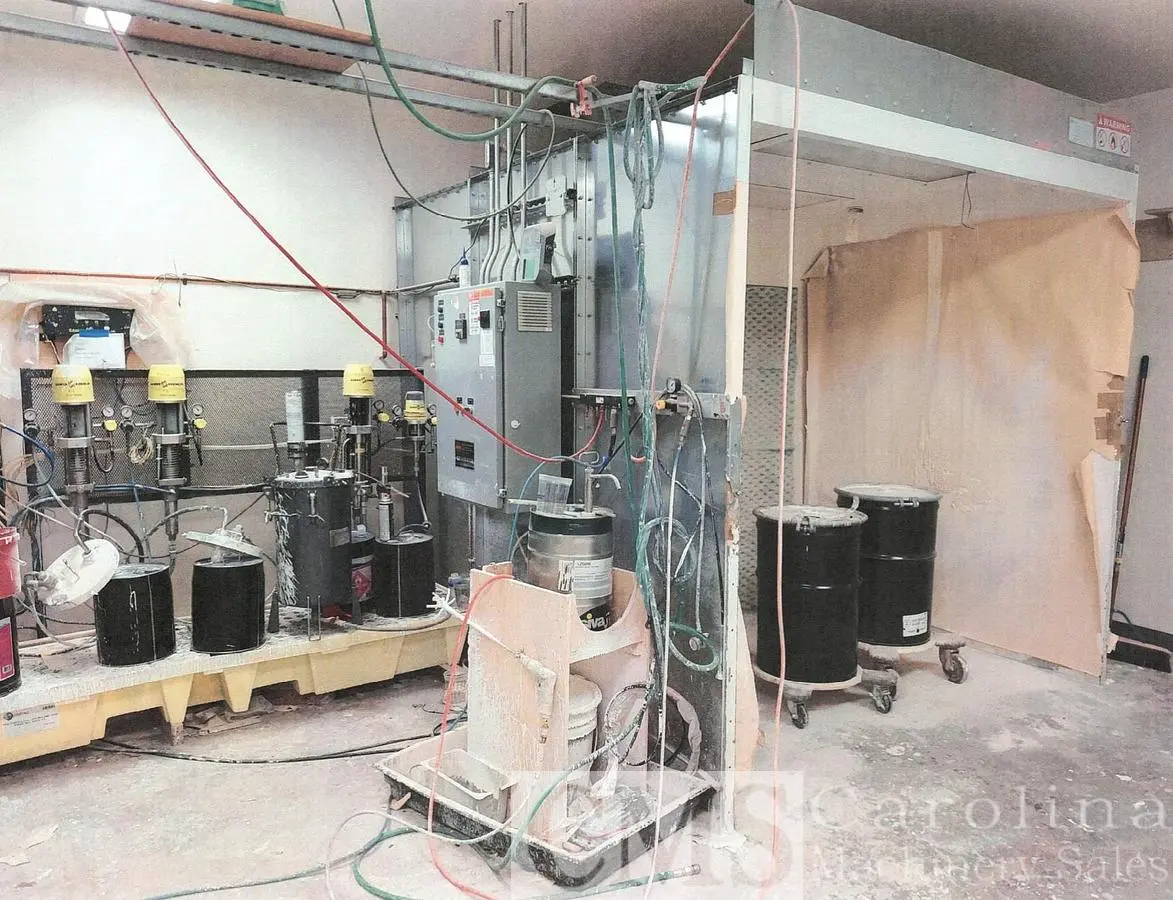 Used 2020 GLOBAL FINISHING SOLUTIONS SPRAY BOOTH WITH AIR MAKE UP UNIT Woodworking Complete Operations North Carolina US | CAROLINA MACHINERY SALES #1498446
