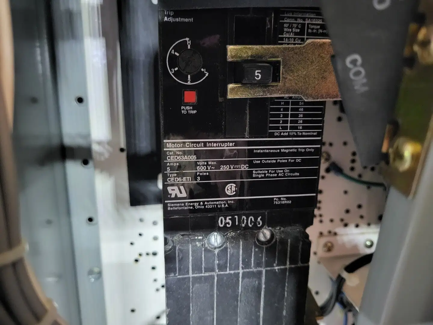 USED SIEMENS CED63A005