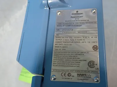 New | in-Stock 2022 EMERSON 8712EMR1A1N5M4Q4 Pressure Transmitters Ohio US | HGR 24 #1272744