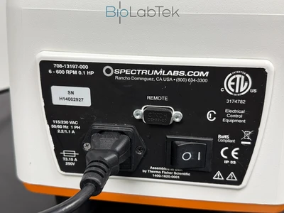 USED Spectrum Labs KrosFlo research I peristaltic pump