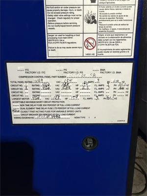 Used QUINCY QGV-125 Rotary Screw & Sliding Vane Air Compressors Florida US | MachineryMax #1332469
