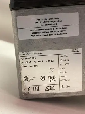 Used KROMSCHRODER IC50-30Q20E Electric Motor Driven Actuators Ohio US | Surplus Asset Holdings #1553617