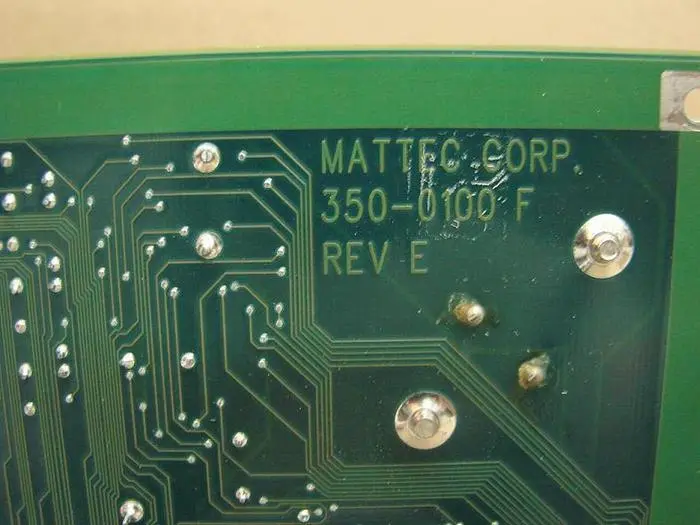Used MATTEC 350-0100A Circuit Boards Michigan US | Ideal Machinery #703149
