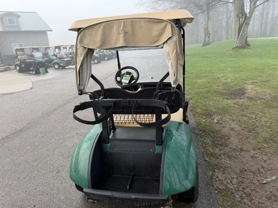 (1) 2017 E-Z-Go golf cart with a Kawasaki gas engine, model 625111G01, includes canopy, ball cover, ...