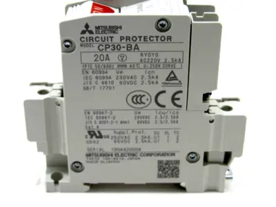 NEW MITSUBISHI ELECTRIC CP30-BA CIRCUIT PROTECTOR 1P 21-I CP30BA