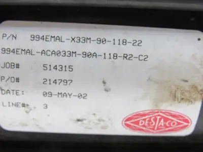 De-Sta-Co  994EMAL-X33M-90-118-22 Pneumatic Hold Down Power Clamp Toggle Lock