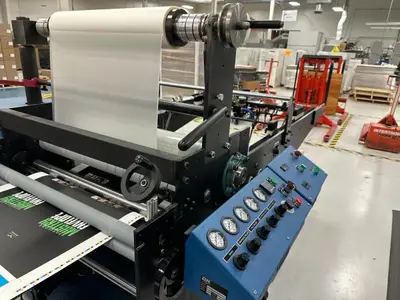 D&K 32150 Acculam High Speed Laminator with Accufeed 3210