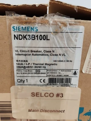 NEW Siemens NDK3B100L