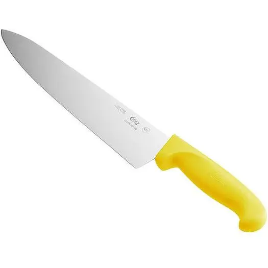 10" Chef Knife with Yellow Handle