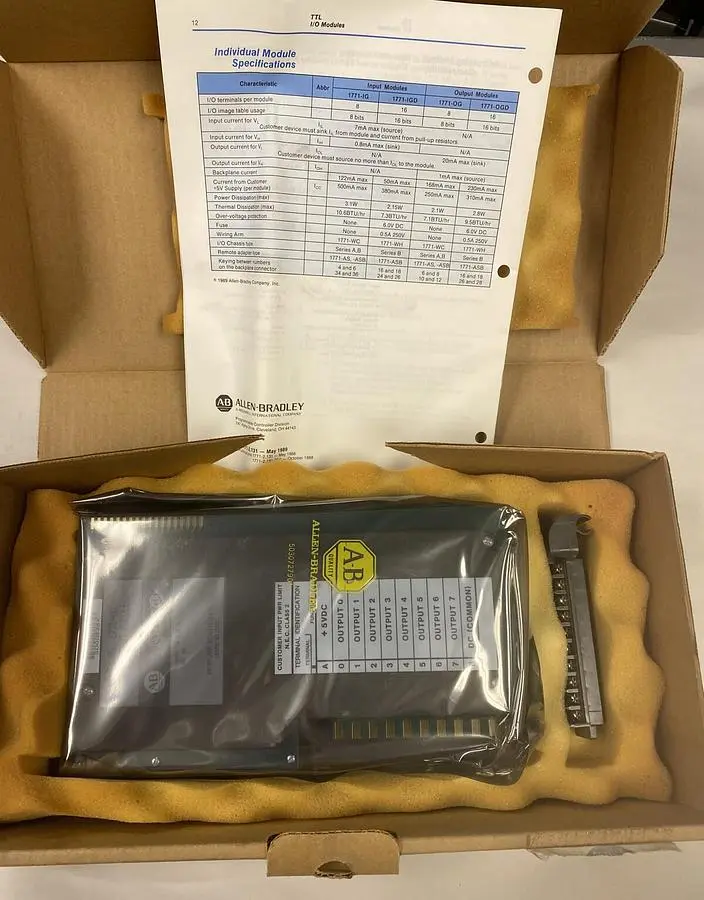 New | in-Stock ALLEN-BRADLEY 1771OG PLC Input & Output Ohio US | Surplus Asset Holdings #1237181