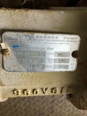 Aurora Pump 90-07217-1 Iron Centrifugal Pump 60GPM 170Head ft. 3500RPM