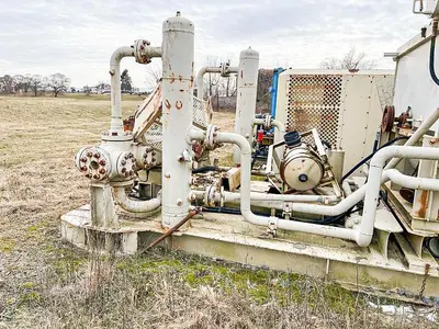 Used KNIGHT KOA-2 4-3/4" SINGLE STAGE HORIZONTAL AIR BOOSTER COMPRESSOR High Pressure Air Compressors Pennsylvania US | East West Machinery & Drilling #1417200
