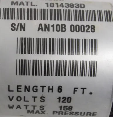 NEW NORDSON 1014383D HOT MELT GLUE HOSE 6' 2161486